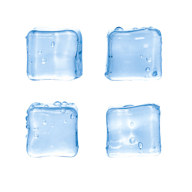 白色背景上的冰块图片下载