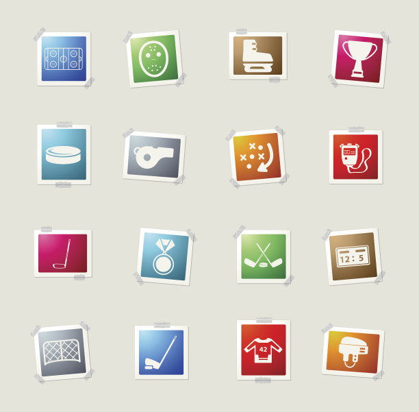 曲棍球简单的图标图片下载