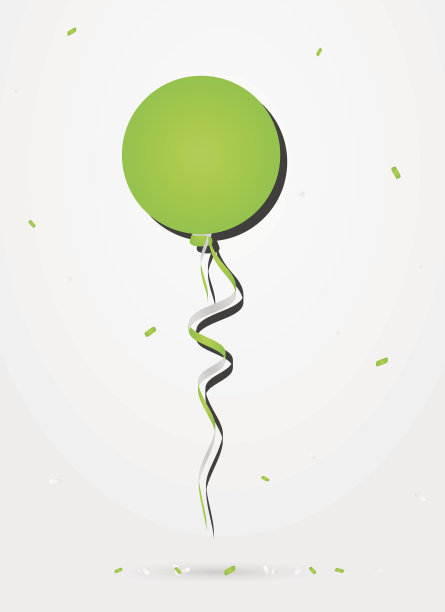 气球和彩带图片下载