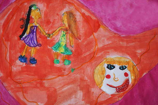 我女儿画中的友谊和嫉妒图片下载