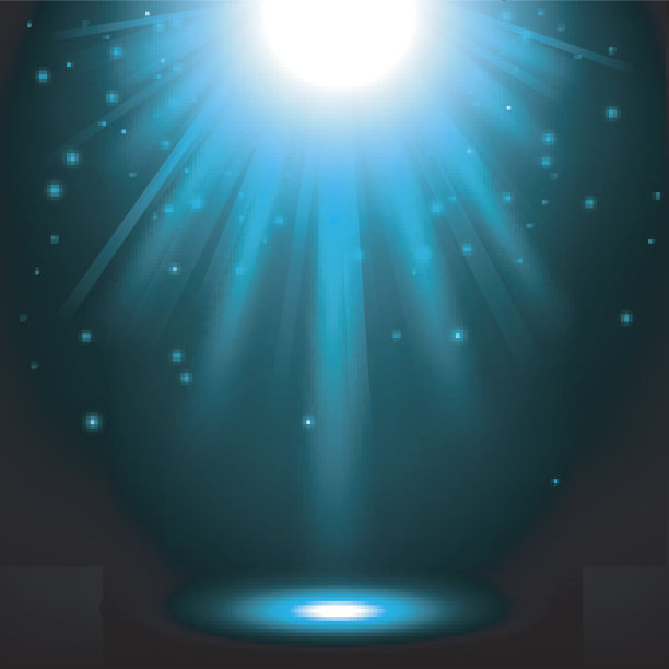 蓝色的灯光闪耀着背景图片下载