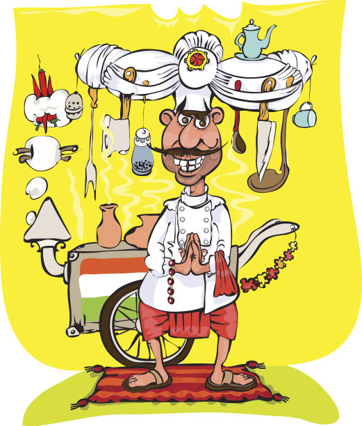 印度厨师素材图片