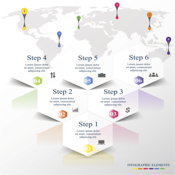 信息图元素的向量集图片下载