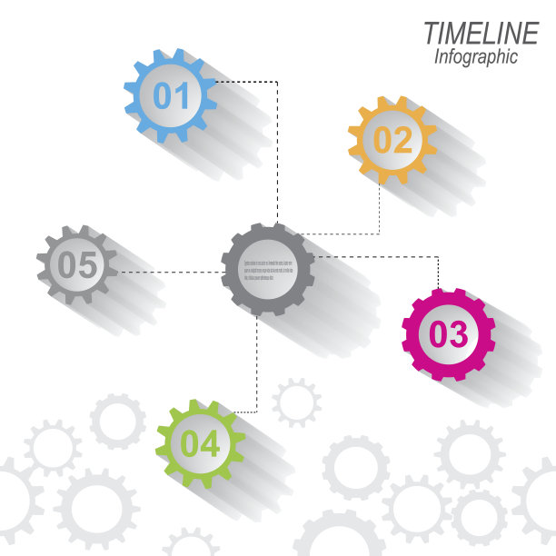 现代时间线设计模板图片下载