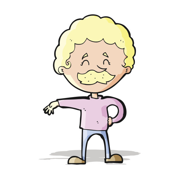 卡通人物做营地手势图片下载