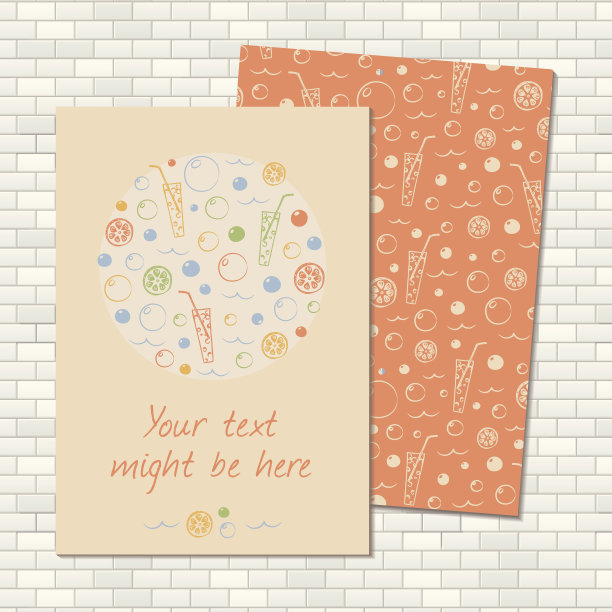 柠檬鸡尾酒背景在复古的颜色。夏日派对横幅图片下载