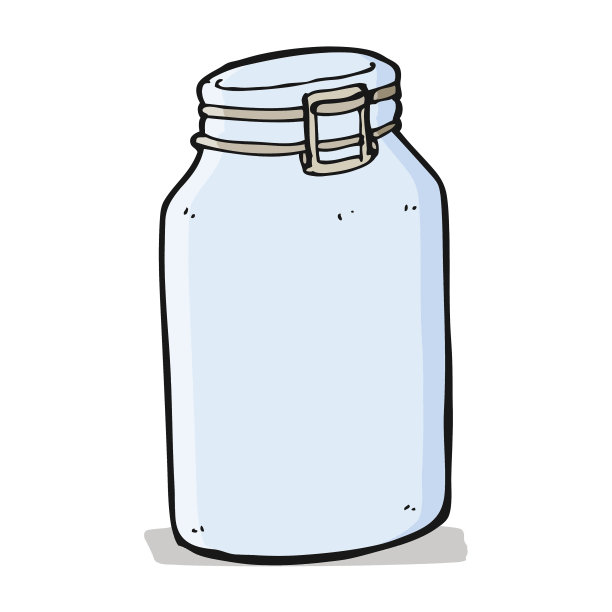 卡通玻璃罐图片下载