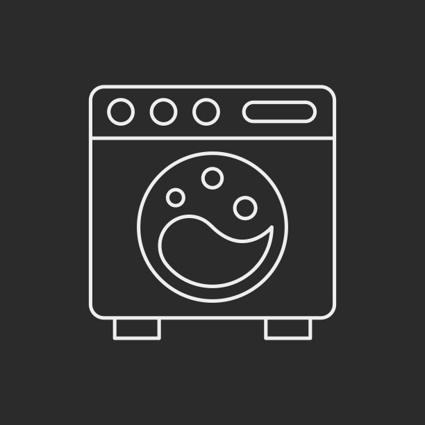 洗衣机线条图标图片下载