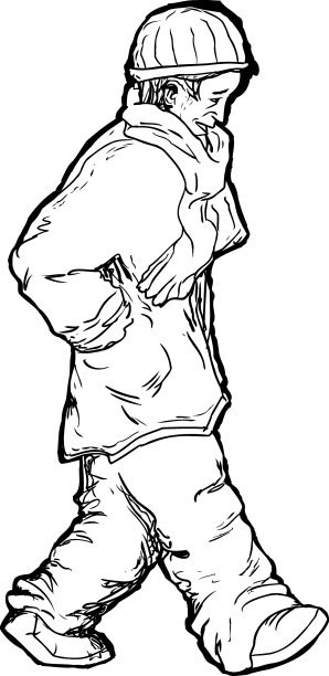 单身男人走图片下载