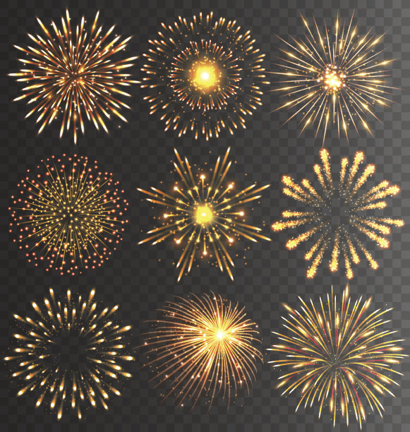 节日烟花礼炮爆在黑色图片下载