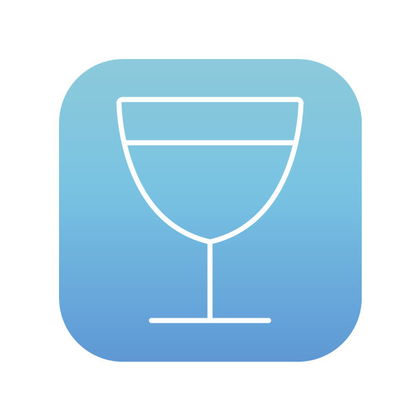 酒杯线条图标图片下载