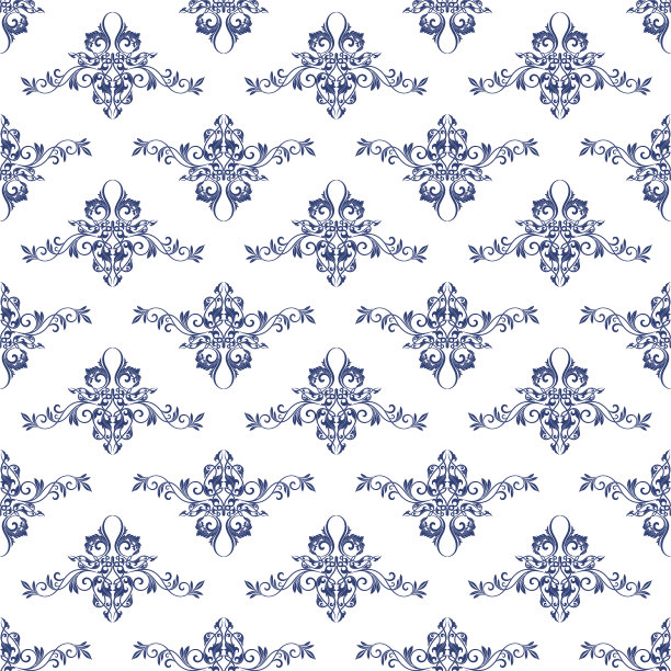 大马士革无缝模式素材图片