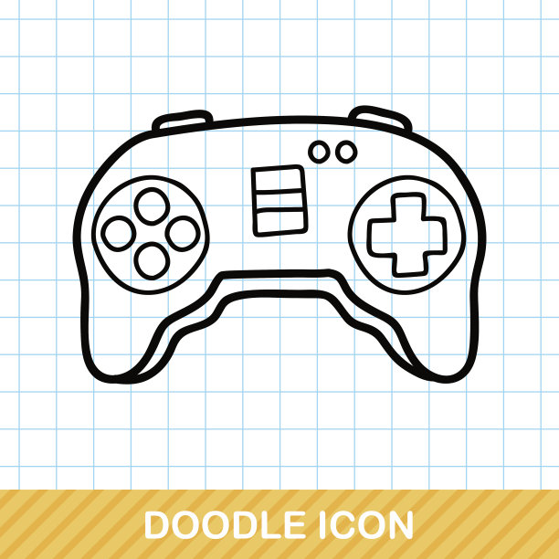 游戏控制器涂鸦图片下载