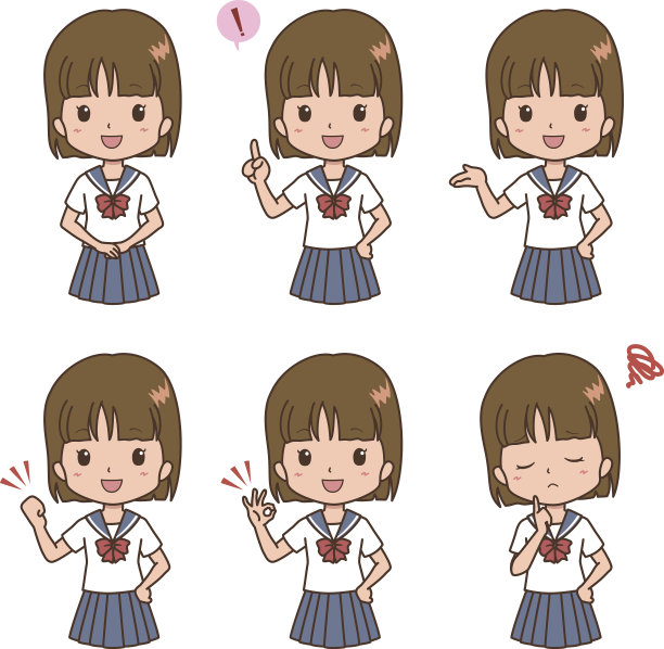 女孩的姿势图片下载