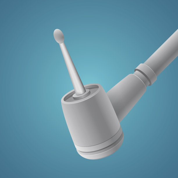 牙钻在蓝色背景上图片下载