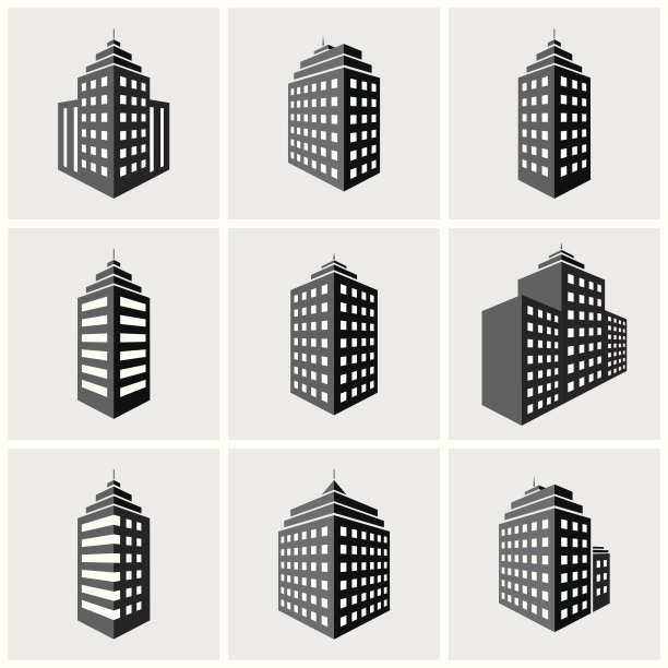 建筑图标图片下载