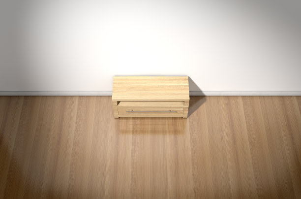 空房间和木制橱柜图片下载