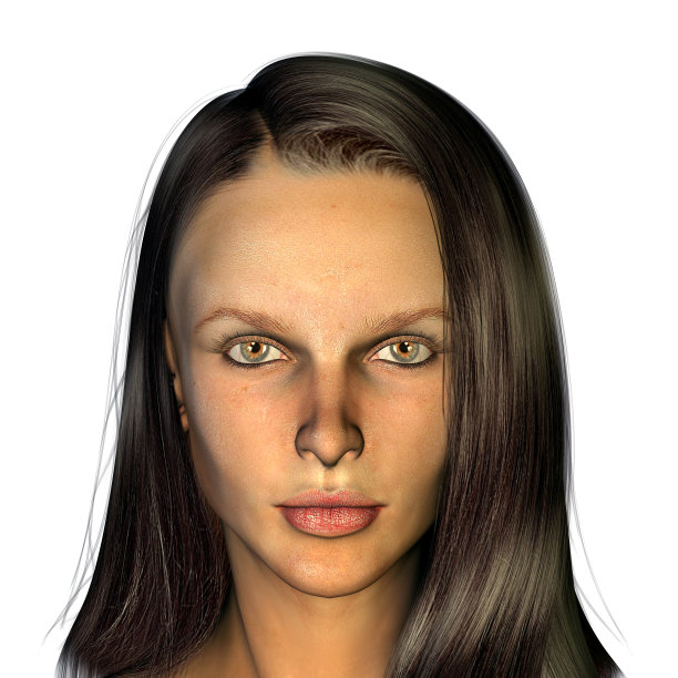 一个女人的虚拟头像图片下载