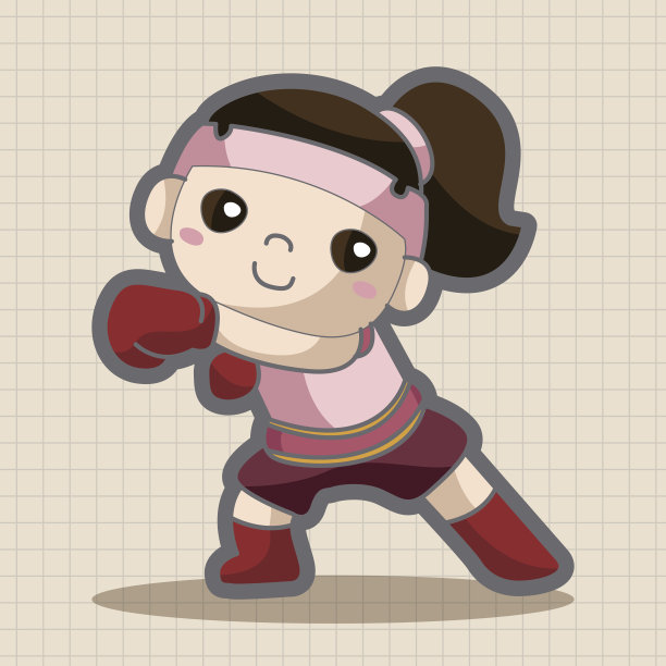 拳击手主题元素图片下载