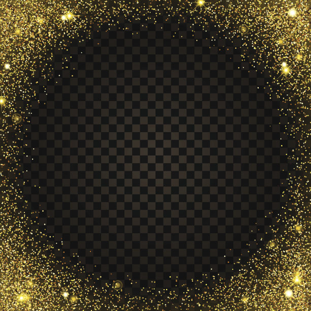 金色的五彩纸屑背景图片下载