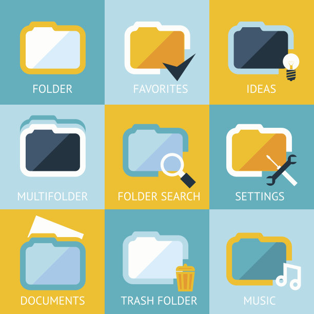 文件夹图标设置收藏夹设置音乐想法搜索文档垃圾图片下载