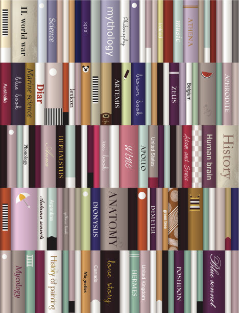 书的背景。现实的矢量图。图片下载