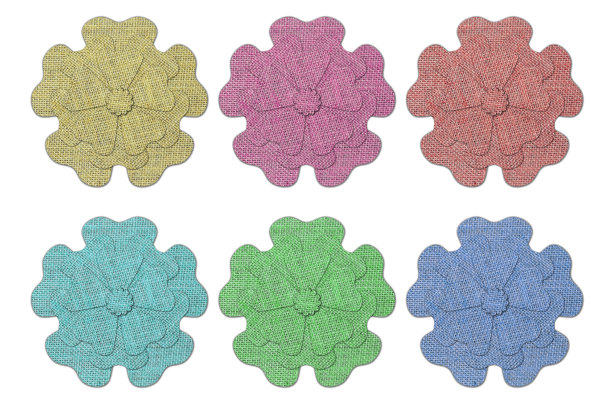 粗麻布花图片下载