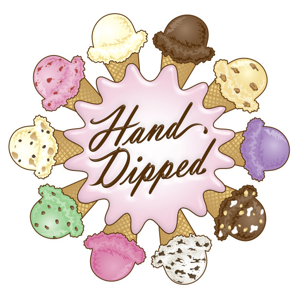 手蘸冰淇淋设计图片下载