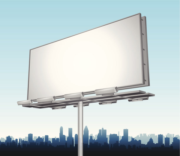 矢量高速公路广告公告牌路边图片下载