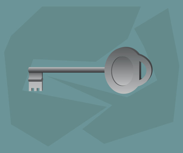 地板上的旧钥匙图片下载