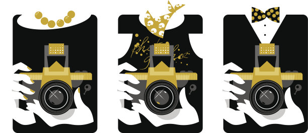 一组手持相机的手。图片下载