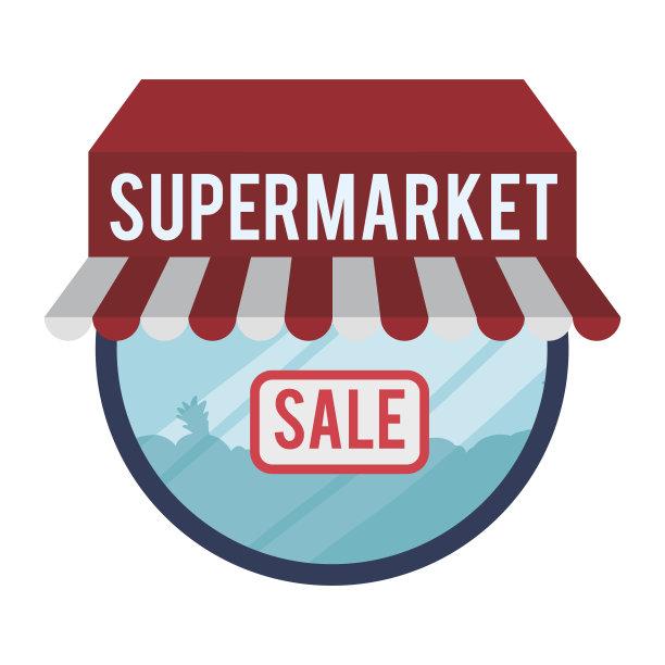 超市商店设计。图片下载