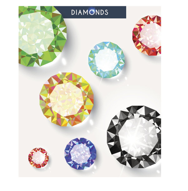 背景是一个大的，闪亮的彩色钻石图片下载