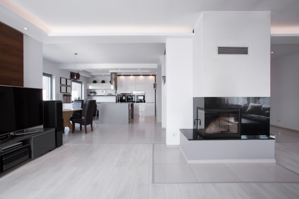 空间与壁炉图片下载