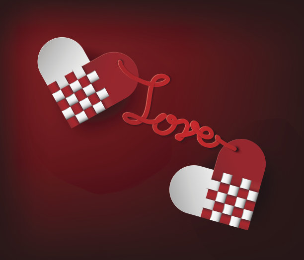 情人节。论文文摘的心图片下载