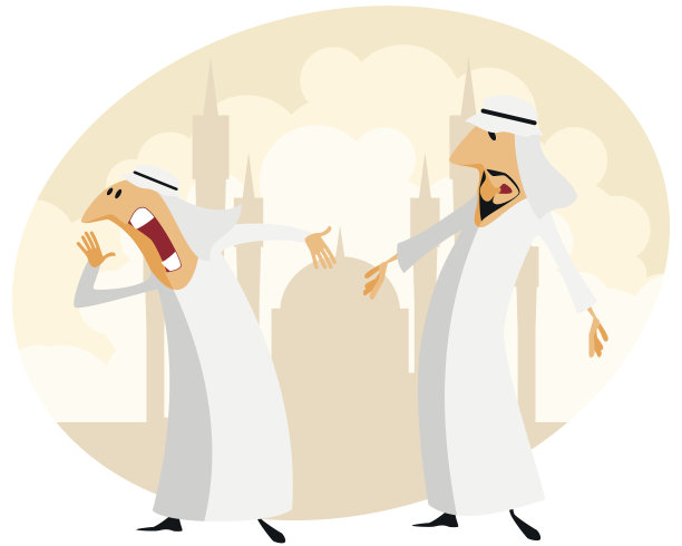 两名穆斯林男子图片下载