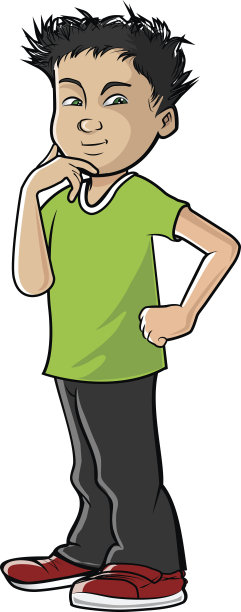 亚洲男孩的想法图片下载