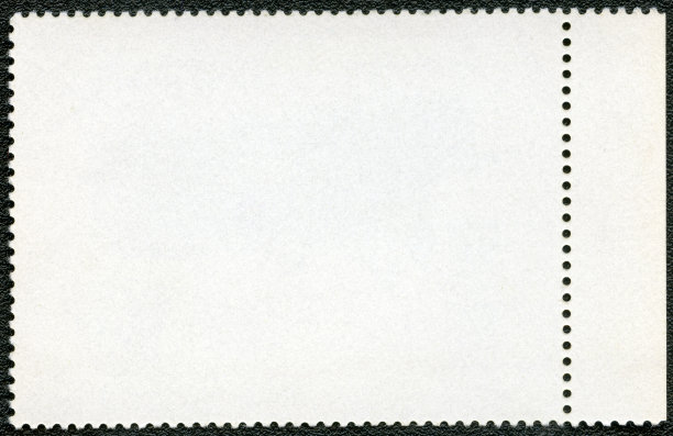 黑色背景上的空白邮票图片下载