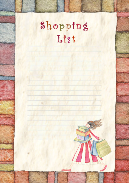购物清单图片下载