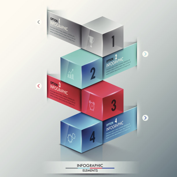 现代信息图形选项横幅。图片下载