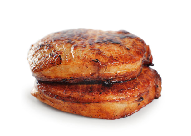 白色背景上的牛排图片下载