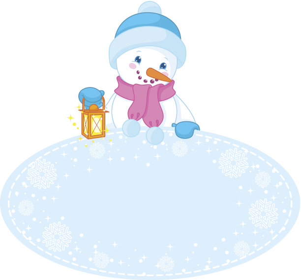 圣诞相框和雪人图片下载