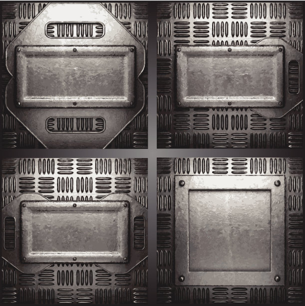 矢量金属背景集图片下载