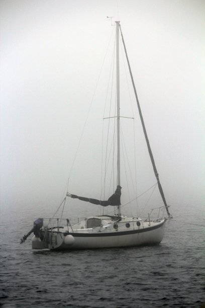 船在雾中图片下载