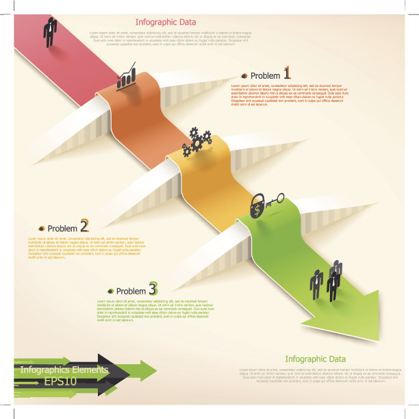 现代信息图形选项横幅。图片下载