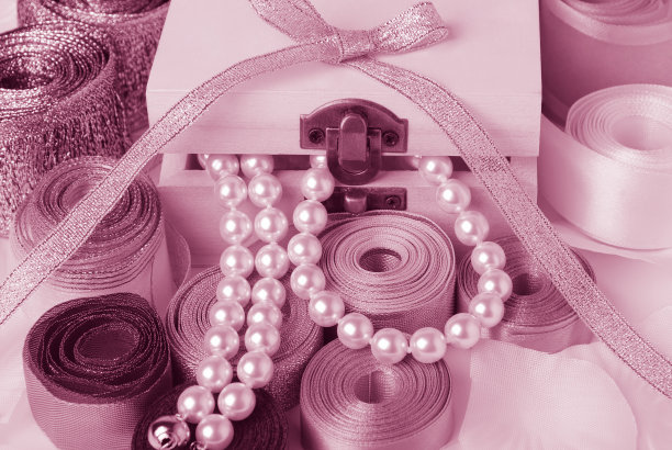 盒子和丝带图片下载