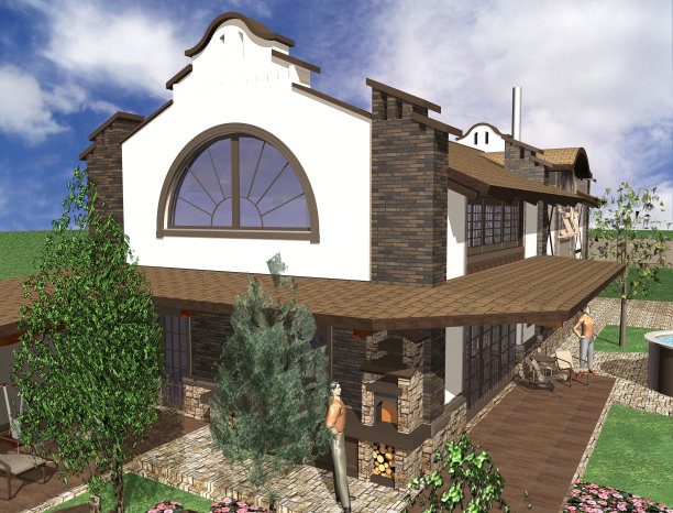 古典风格的房子图片下载