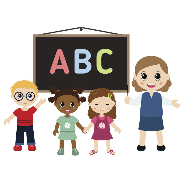 老师和孩子们素材图片