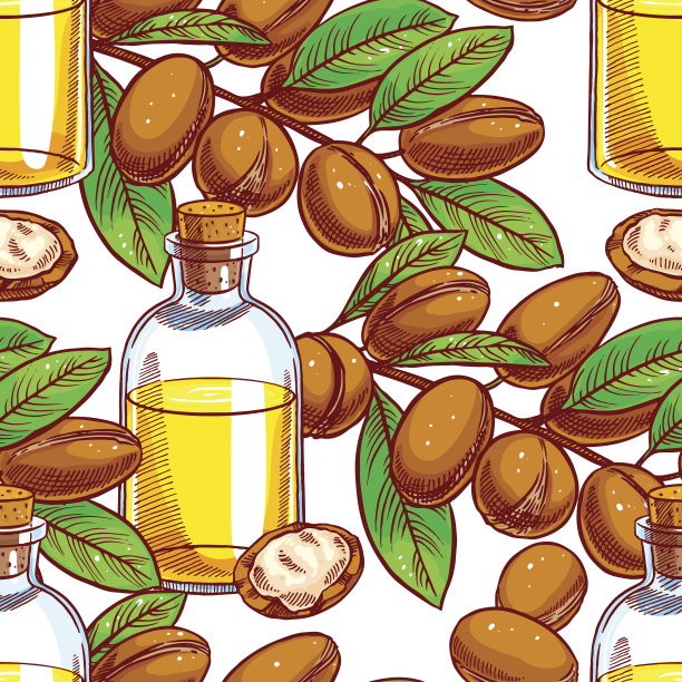 无缝的摩洛哥坚果油图片下载