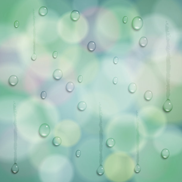 矢量抽象雨背景与散景光效果图片下载